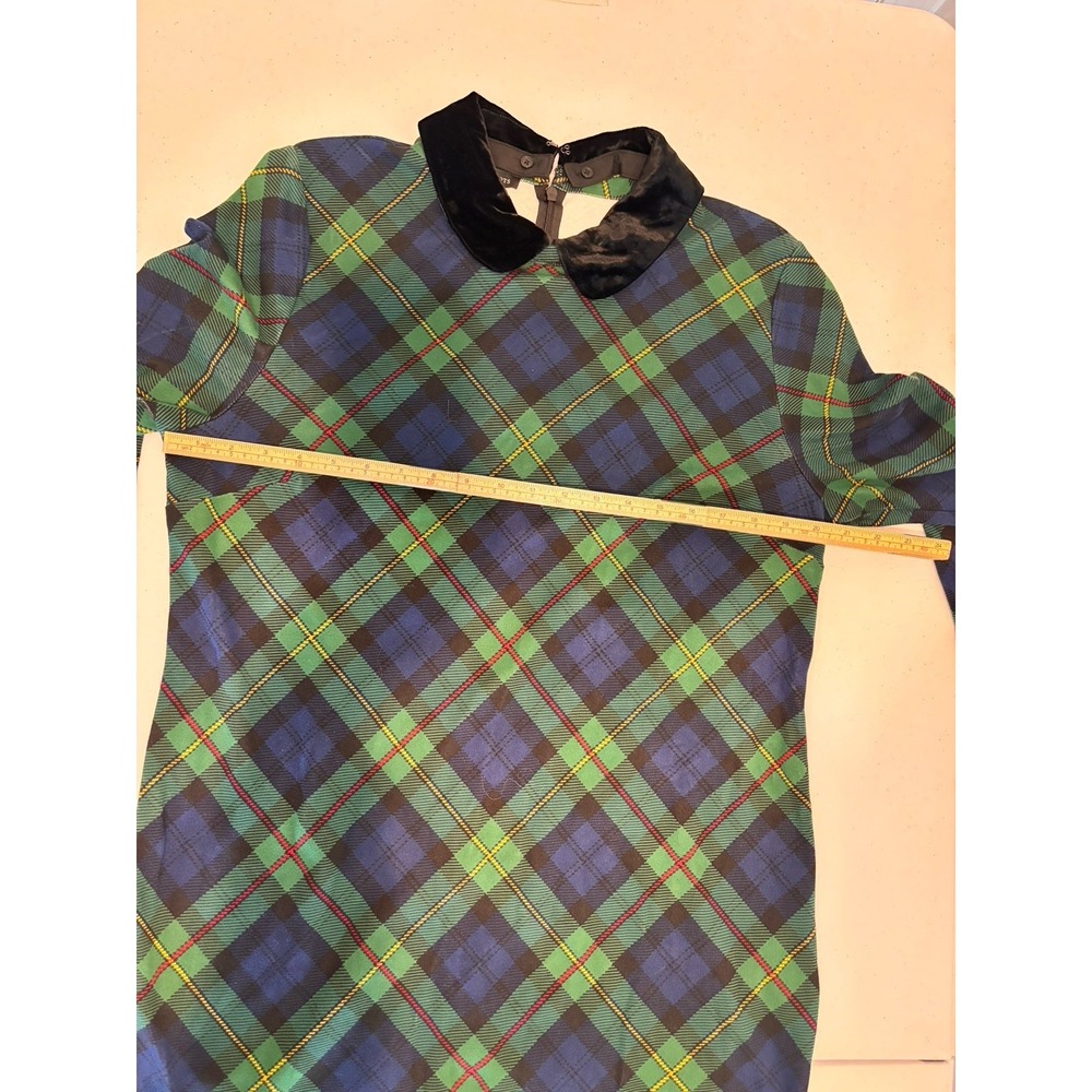 NWT Talbots A Line Dress Women XL Green Plaid - Picture 9 of 10